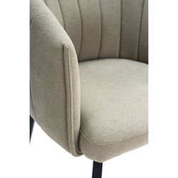 Fotel obrotowy z zielonej tkaniny, 60 x 60 x 81 cm | Enka