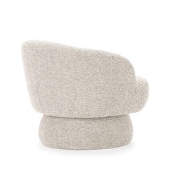 Swivel armchair in beige fabric and metal, 72 x 79 x 67.5 cm | Dali