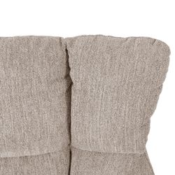 Cream fabric and metal swivel armchair, 73 x 81 x 89 cm | Odette