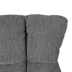 Fotel obrotowy z tkaniny i metalu, szary, 73 x 81 x 89 cm | Odette