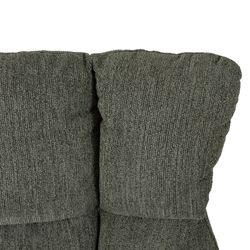 Fauteuil pivotant en tissu et métal, vert, 73 x 81 x 89 cm | Odette