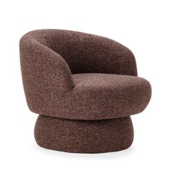 Swivel armchair in fabric and metal in violet, 72 x 79 x 67.5 cm | Dali