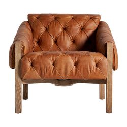 Poltrona Glinsk in legno di betulla marrone, 82 x 80 x 76 cm