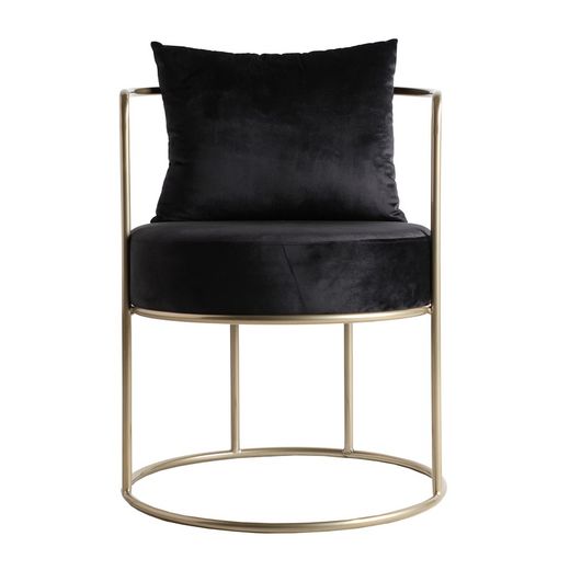 Fauteuil Gulfi fluweel 55x55x70 cm