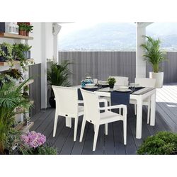 Vit Jazmin Fåtölj, 57x58x87cm