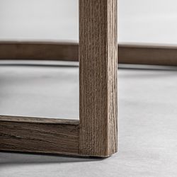 Leiwen fåtölj i beige ask, 84 x 73 x 73 cm