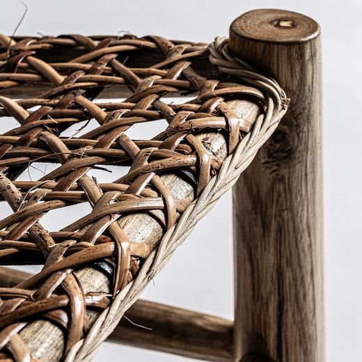 Poltrona Luban in legno di teak naturale, 62 x 72 x 77 cm