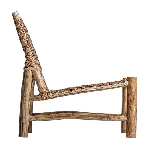 Poltrona Luban in legno di teak naturale, 62 x 72 x 77 cm