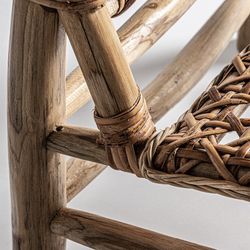 Poltrona Luban in legno di teak naturale, 62 x 72 x 77 cm
