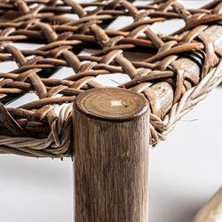 Poltrona Luban in legno di teak naturale, 62 x 72 x 77 cm