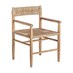 Fauteuil Manhula en bois de teck naturel, 53 x 55 x 80 cm