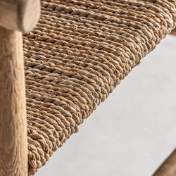 Fauteuil Manhula en bois de teck naturel, 53 x 55 x 80 cm