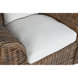 Poltrona da giardino in rattan e intrecciato, naturale e beige, 100 x 78 x 68 cm | Fibra per esterni