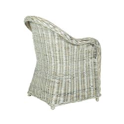 Poltrona da terrazza in rattan naturale, 63 x 66 x 85 cm | Hermon