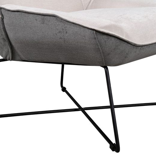Fotel Pärumm Marche szaro-zielony, 75 x 85 x 85 cm