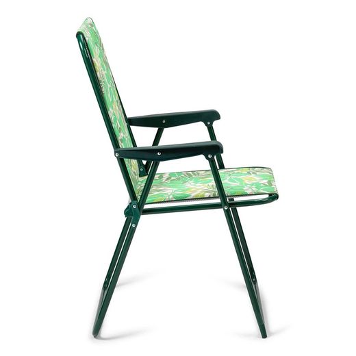 Poltrona dobrável com enchimento de 2 cm e estrutura de aço, 55x53,5x86 cm
