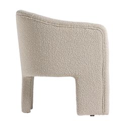 Prati Bouclé armchair in bouclé cotton in white, 69 x 64 x 76 cm