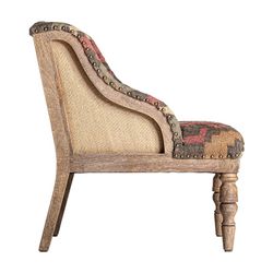 Poltrona Rakek em madeira de mangueira natural, 61 x 71 x 76 cm