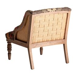 Poltrona Rakek em madeira de mangueira natural, 61 x 71 x 76 cm