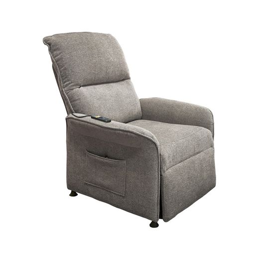 Sillón relax con masaje de tejido en gris tabaco, 84 x 82 x 100 cm | Shiatsu