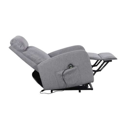 Sillón relax elevador de tejido en gris, 64 x 93 x 104 cm | Life