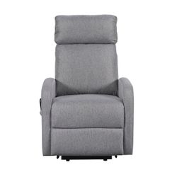 Sillón relax elevador de tejido en gris, 64 x 93 x 104 cm | Life
