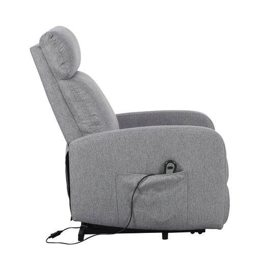 Sillón relax elevador de tejido en gris, 64 x 93 x 104 cm | Life