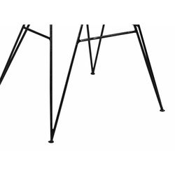 Rindu Armchair in Gray Rattan and Black Metal, 62x55x86 cm