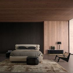 Seon fåtölj i almträ i svart/natur, 62 x 80 x 57 cm