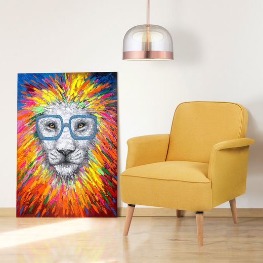 Sillón amarillo mostaza tapizado y de pino (72 x 76 x 77 cm) | Serie Dilvan