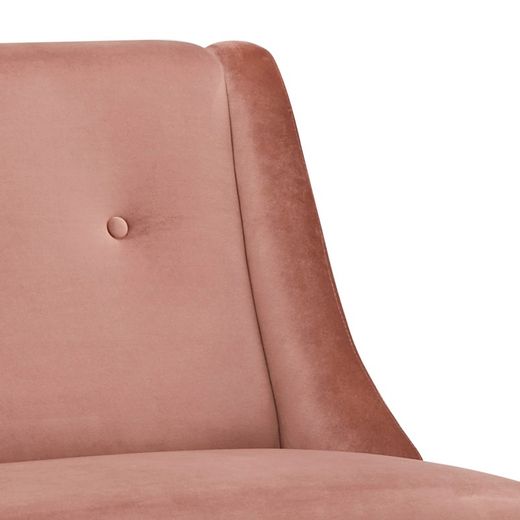 Upholstered pink armchair (68 x 78 x 84 cm) | Rogar Series