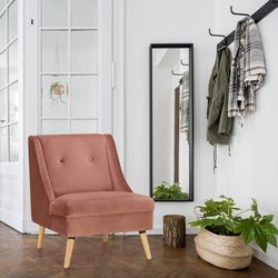 Upholstered pink armchair (68 x 78 x 84 cm) | Rogar Series