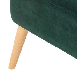 Sillón tapizado verde (61 x 75 x 82 cm) | Serie Dobrant