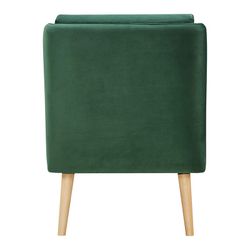 Sillón tapizado verde (61 x 75 x 82 cm) | Serie Dobrant
