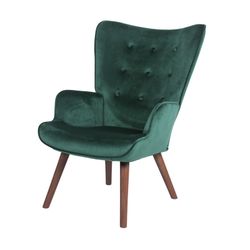 Πολυθρόνα Telma Emerald Green Velvet, 66x74x93 cm