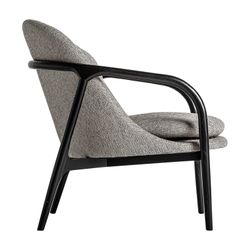 Poltrona Thalfang de poliéster cinza, 68 x 82 x 83 cm