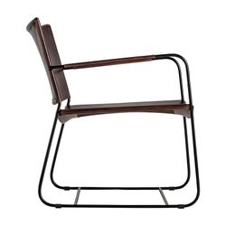 Zell iron armchair in brown, 62 x 68 x 73 cm