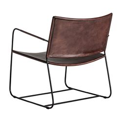 Zell iron armchair in brown, 62 x 68 x 73 cm