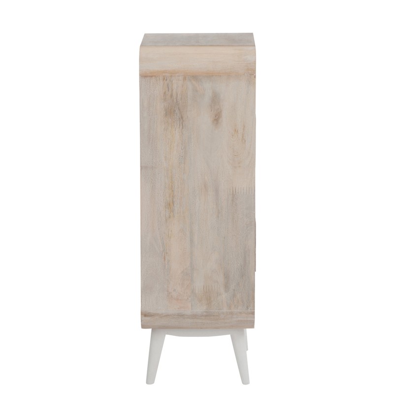 Sinfonier Klek Madera de Fresno 40x30x98 cm Blanco — Qechic