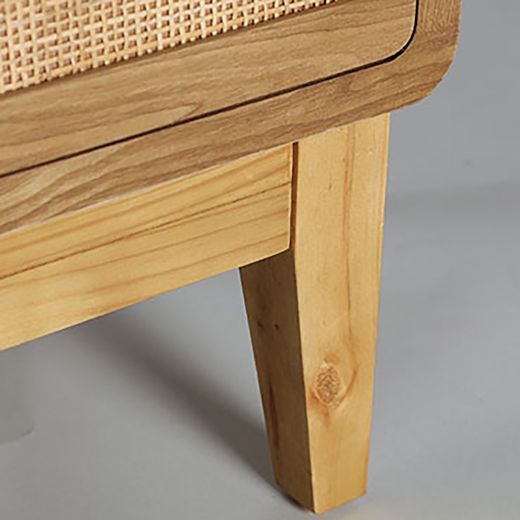 Fir wood chest of drawers in natural, 40 x 41 x 101 cm | Doazit