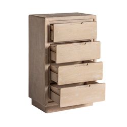 Commode en bois de manguier marron clair, 60 x 35 x 90 cm | Werlé