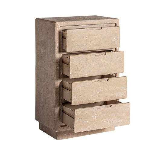 Commode en bois de manguier marron clair, 60 x 35 x 90 cm | Werlé