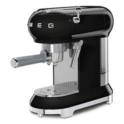 SMEG-Machine à café Espresso Noir en acier 33x30,3x14,9 cm