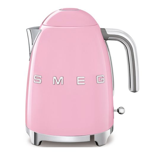 SMEG-rosa vattenkokare, 22,3x17x24,6 cm