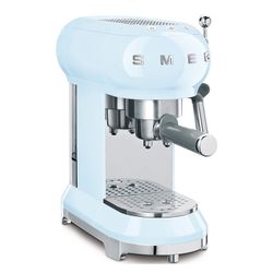 SMEG-Máquina de Café Espresso Azul Celeste 14,9x33x30,3 cm