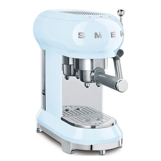 SMEG-Máquina de Café Espresso Azul Celeste 14,9x33x30,3 cm