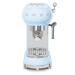 SMEG-Máquina de Café Espresso Azul Celeste 14,9x33x30,3 cm