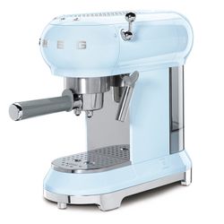 SMEG-Máquina de Café Espresso Azul Celeste 14,9x33x30,3 cm