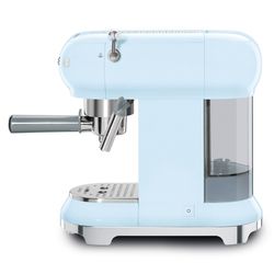 SMEG-Máquina de Café Espresso Azul Celeste 14,9x33x30,3 cm