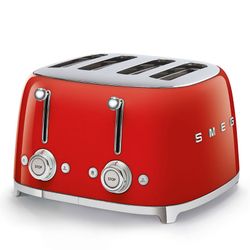 SMEG-Tostador 4 Rebanadas Rojo 19,5x31x19,8 cm